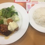 ガスト - 照焼きチキン(*´ω`*)クリームコロッケ lunchセット