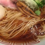 中華そば しば田 - 全粒粉入り極細麺