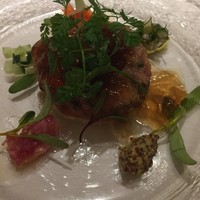 かえりやま - マグロとサーモンのタルタル