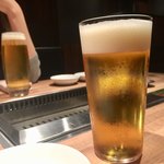 Yakiniku Horumon Inada - 生ビール　700円