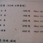 菊水 - メニュー