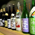 Sushikyuu - お酒は日本酒・焼酎からワインまでと豊富な品揃えです。