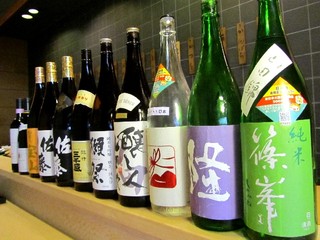 Sushikyuu - お酒は日本酒・焼酎からワインまでと豊富な品揃えです。