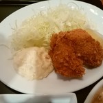 Denizu - おろしハンバーグと牡蠣フライ膳