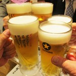 83502462 - 生ビール 黒ラベル 460円（税別）で乾杯！　　　　　2018.03.27