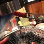 炭火焼肉ホルモン いこら - ウインナークィーンの見事なリフト♪