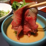 佐賀牛 季楽 銀座  - 胡麻ダレも秀逸です～♪