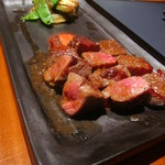 佐賀牛 季楽 銀座  - ミディアムレアに焼いて戴きました