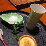 佐賀牛 季楽 銀座  - １枚の絵の様なデザート