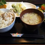 お菜ところ　さわらび - ランチのセット  1000円でお願いしました