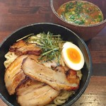 麺屋 山彦 - つけ麺 味噌 大盛り バラチャーシュートッピング