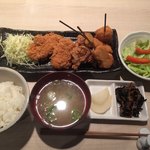 串揚げ×おばちゃん割烹 経堂 ただいま - ただいまランチ・1280円