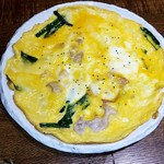 九州 熱中屋 - 豚にら玉のチーズトッピング