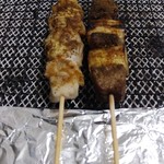 焼きとり出前一丁 - 焼き網で炙ります