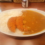 麹町咖喱 - メンチカツカレー大盛り