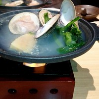 和食 鮨 日本酒 銀波 銀座店 - 蛤と筍の酒蒸し