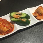 一龍 - キムチ3種盛り（￥690）