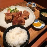 Mameda - 唐揚げ定食 ¥650