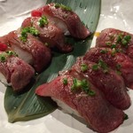 焼肉はせ川 - 黒毛和牛炙り握り