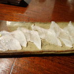 きはるの胡麻鯖や - アナゴ刺身1