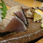 女とみそ汁 - さわら炙り刺し(時価？)