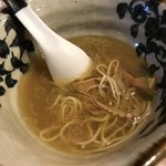 中華そば 先﨑 - 塩そばスープ