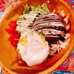 Okinawa Izakaya Paradaisu - とある日の日替りランチロコモコ丼☀️