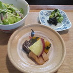 魯山 - 前菜・サラダ・漬物（佃煮海苔）