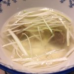 炭焼牛たん東山 - 牛タン定食のスープ