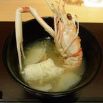 神保町 傳 - 赤座海老と鱧と新玉ねぎのお椀