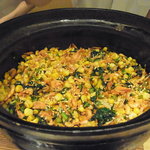 神保町 傳 - とうもろこしと桜エビのご飯