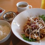 やさい中華 四川菜 - 油淋鶏定食