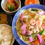 西海亭 - チャンポンランチ1080円