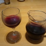 ステーキ宮 - ワイン飲み放題：カラフェ（500ml）赤ワイン