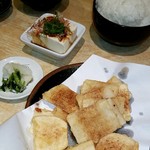 甲東軒 - 山芋の唐揚げとご飯のセット