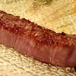 個室 炭火焼肉 有田牛 - シャトーブリアンは塩コショウか山葵で