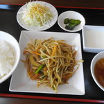 竹園 - 豚肉ともやし炒め