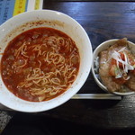 あざみ - タンタン麺ミニ豚丼セット