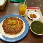 ベンガルカレー亭マンナン - ムグライポロタセット　バラックポニール