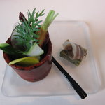 ベージュ アラン・デュカス 東京 - アミューズ