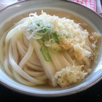 本格手打 いわしや - 麺を冷水でしめて、あつかけ。