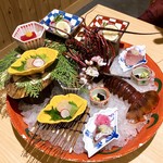 日本料理　伊せ吟 - 御造　伊勢海老と地魚盛り込み