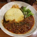 SPICY CURRY 魯珈 - 花椒痺れる！麻辣牛バラ咖喱のライス大盛