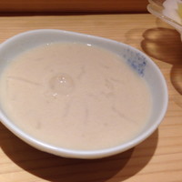 すし岩瀬 - 白身魚の素麺、鱈の白子のすり流しと共に