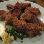 どじょっこ - 鯨の竜田揚げ、半生です