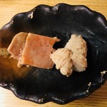 和洋酒菜 ひで - あん肝のパテと鰆の白子