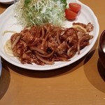 とんかつ とん樹 - 2018/3/15 日替わりの生姜焼き定食750円