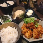 Sen No Bou - 仙の膳 並盛り ＋ 鶏のからあげ