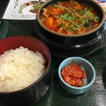 湯上がり茶屋 一休 - 餅入りスンドゥブ850円