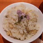 麺屋 六感堂 - あさりと筍の炊き込みご飯（チャコ飯）